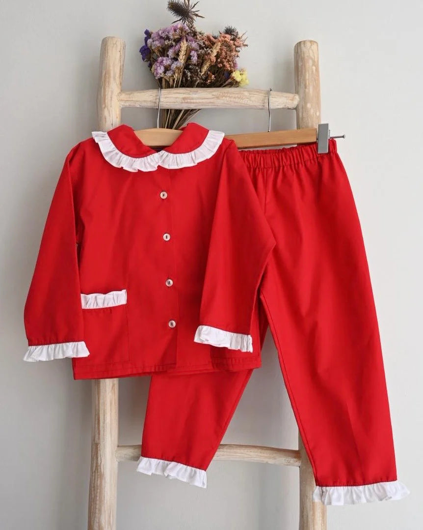 Pajama Red Girl- 2pc