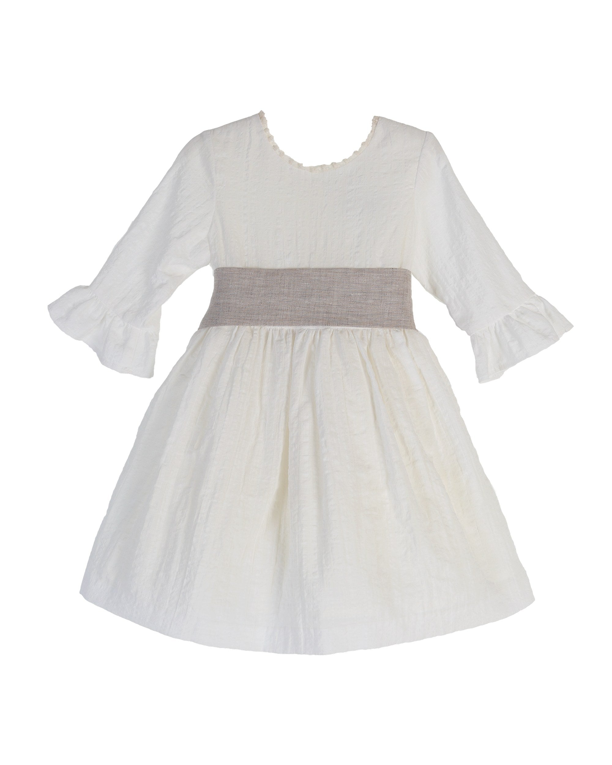 Dress Marny- Khaki sash