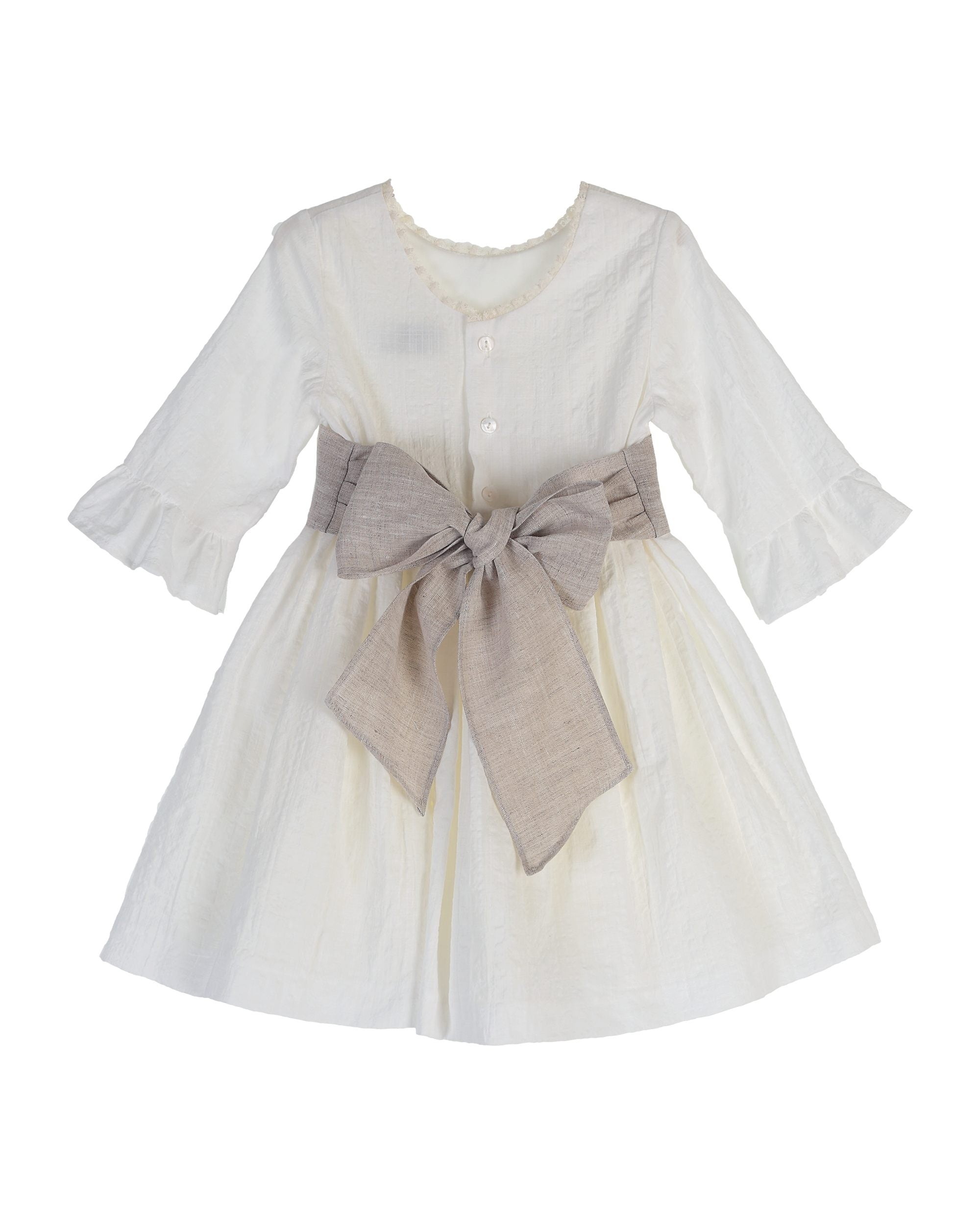 Dress Marny- Khaki sash