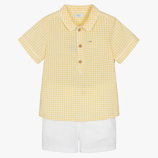 Boy Set Yellow Checkers