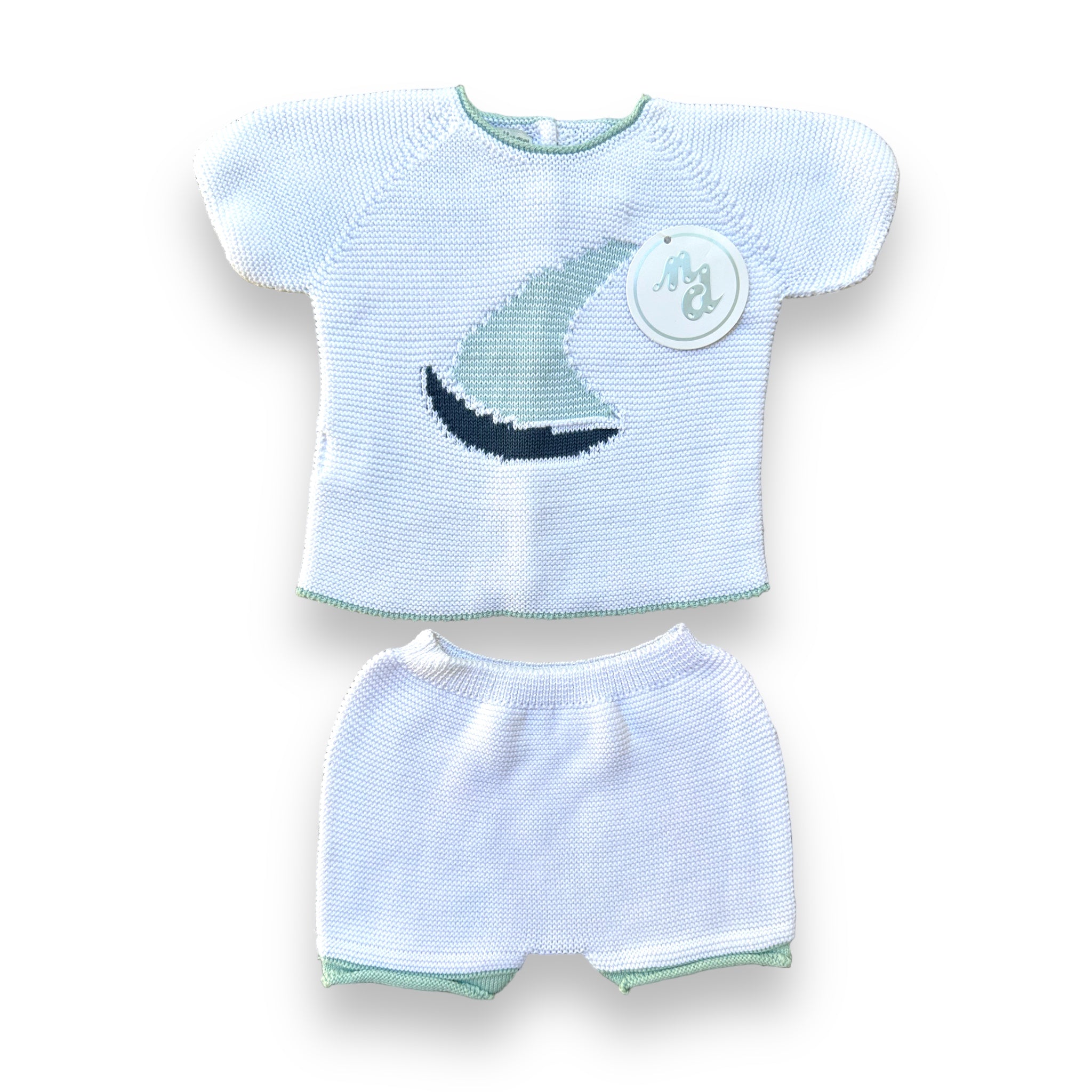 Outfit Barco- White/Turquoise