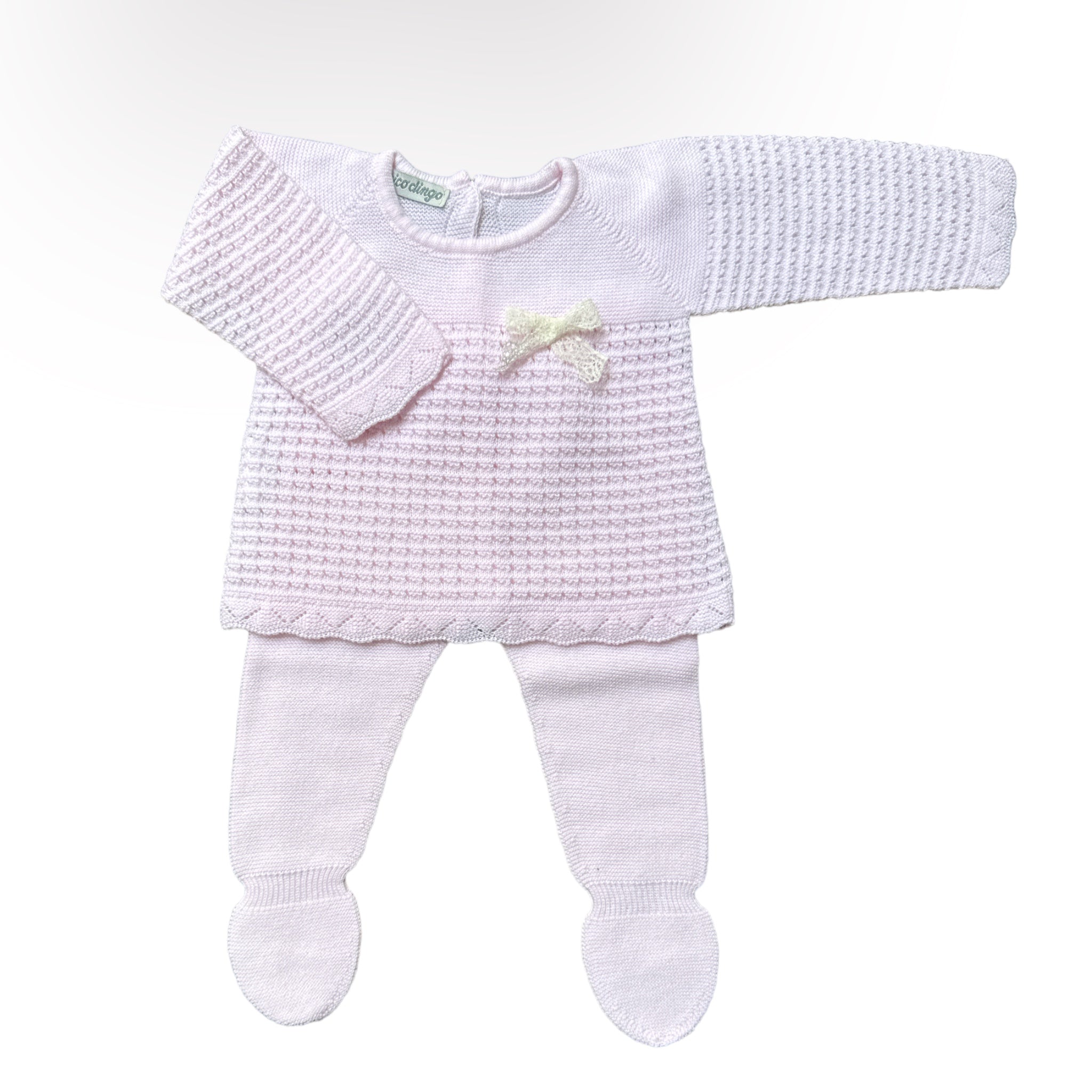 Knit Set Pasion- Baby Pink